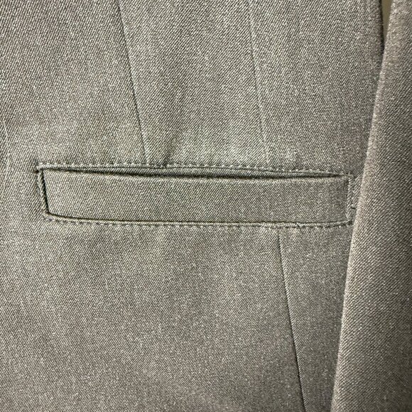 Eddie Bauer Blazer Jacket Size 6 Dark Brown Gray Button Back Detail - Picture 9 of 13